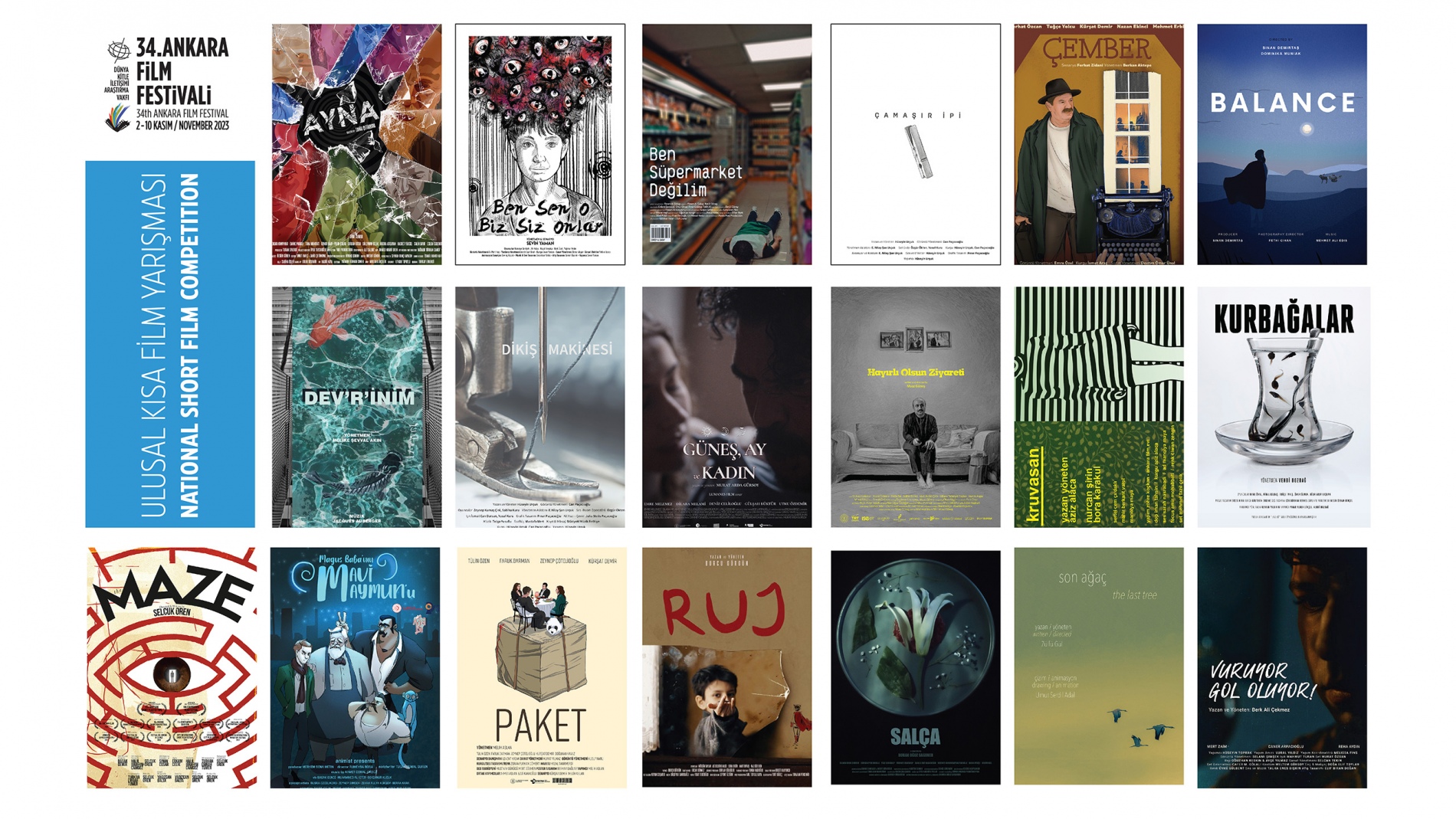 34. Ankara Film Festivali'nde Yarışacak Ulusal Kısa ve Belgesel Film Finalistleri Belli Oldu