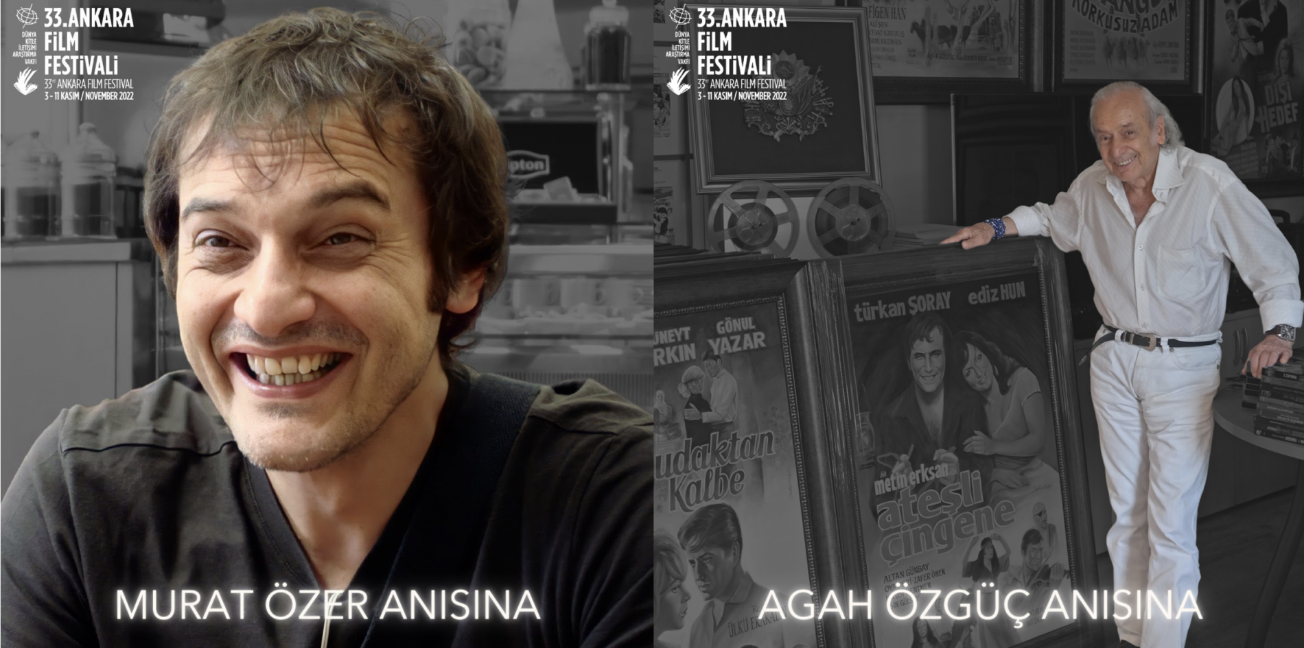 Ankara Film Festivali Murat Özer ve Agah Özgüç’ü Unutmuyor!