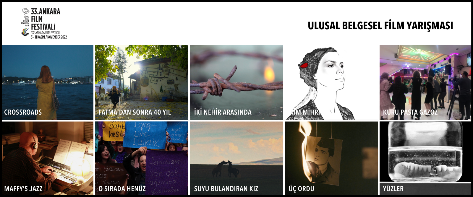 33. Ankara Fİlm Festivali'nde Yarışacak Ulusal Belgesel Film Finalistleri Belirlendi